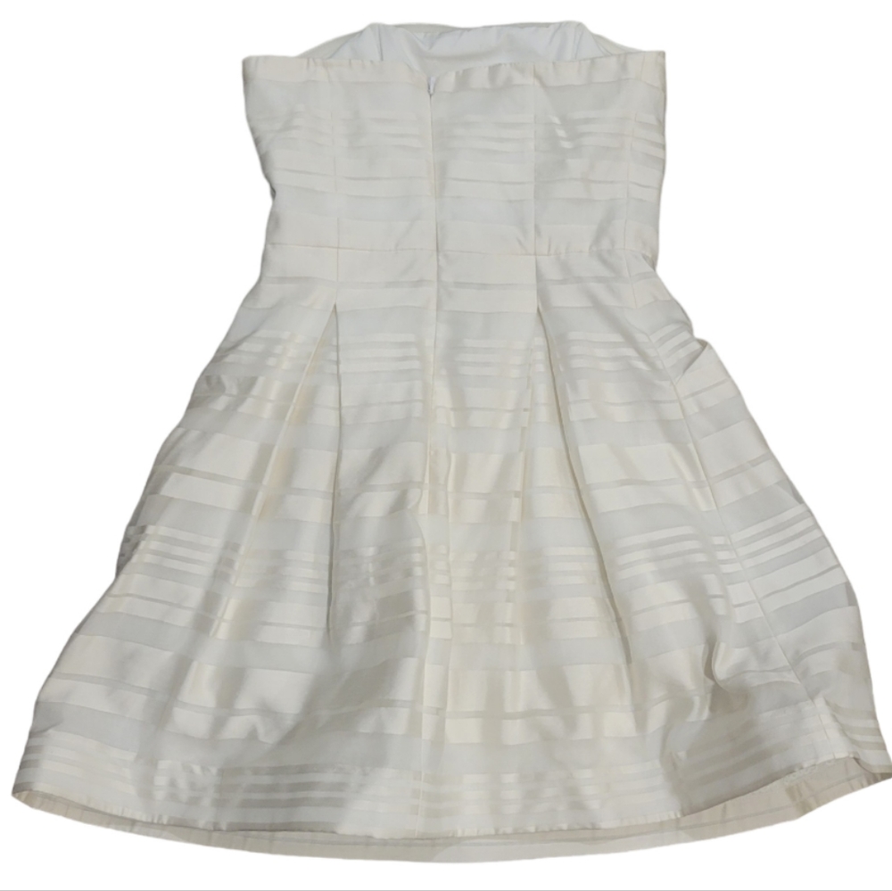 Lilly Pulitzer/Womens/White/Mini Dress/size0/XS/Bridal Shower/Strapless/Silk - Picture 3 of 6